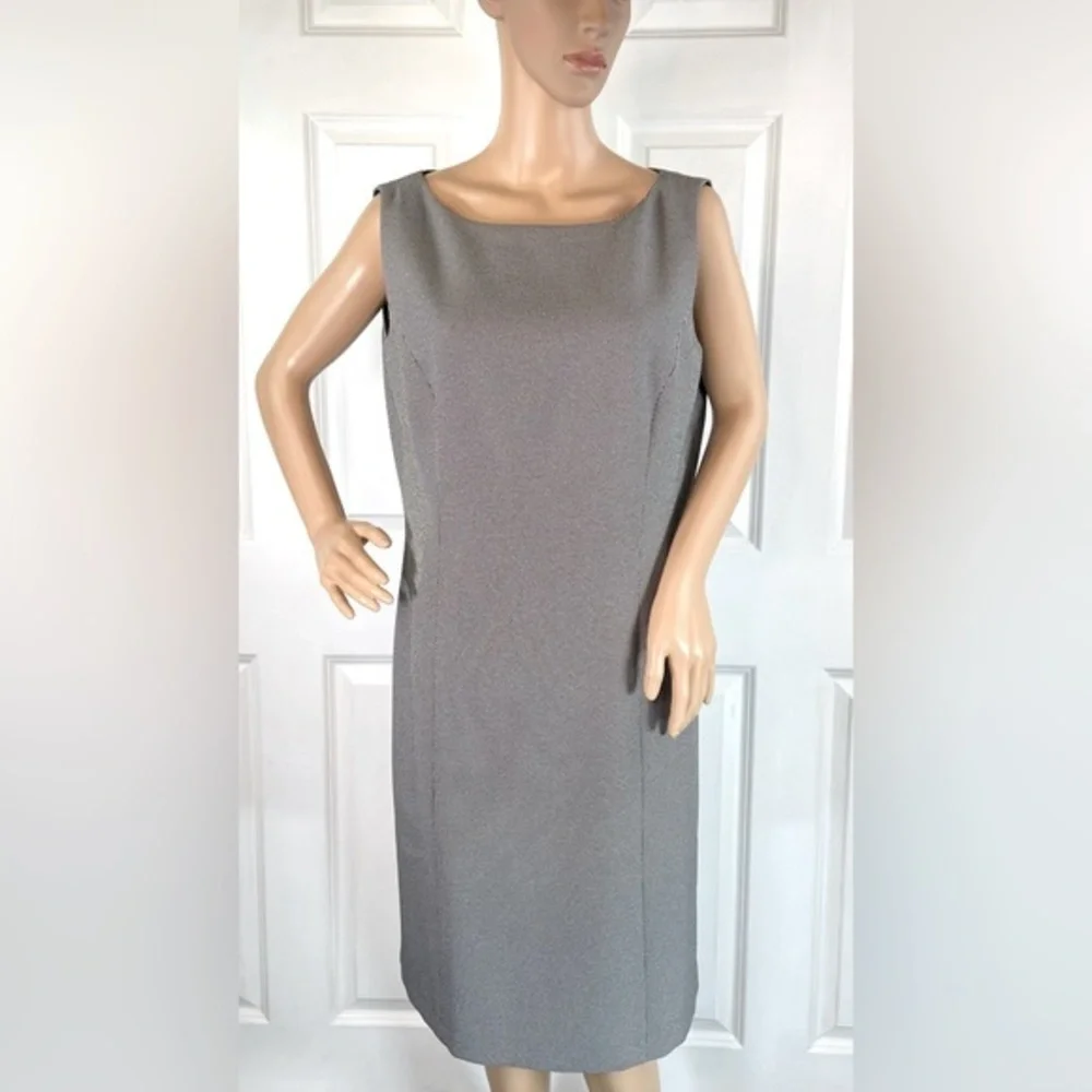 Tahari ASL Micro Dot Sheath Dress - Picture 3 of 16